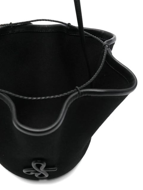 Ruslan Baginskiy ruffled bucket bag - Black