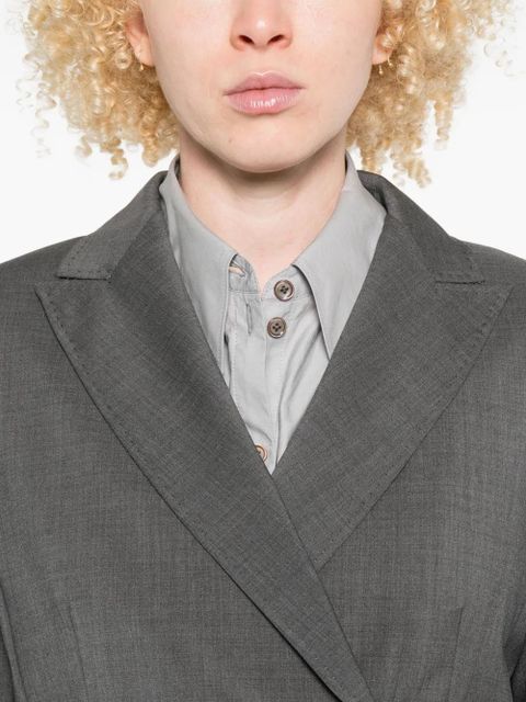 Weekend Max Mara double-breasted patch-pocket jacket - Grey