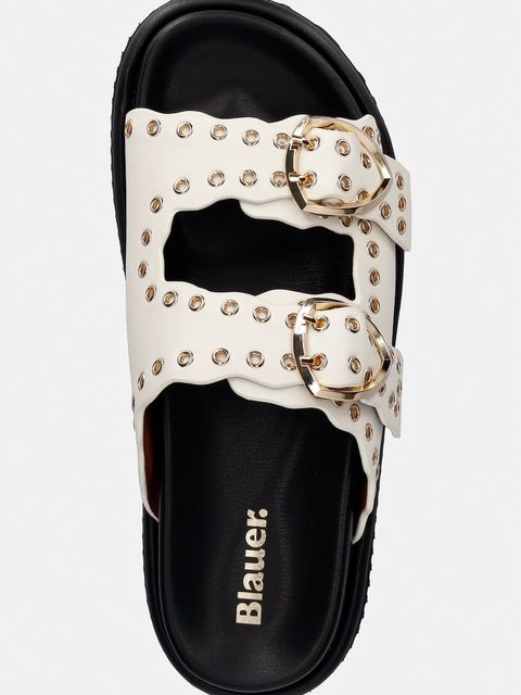 Blauer klapki skórzane BLOOM02