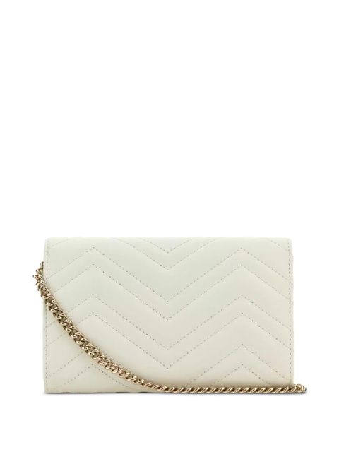 Gucci GG Marmont chevron-leather wallet - White - zdjęcie produktu nr 2