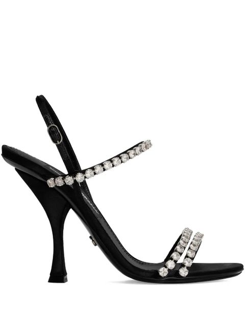 Dolce & Gabbana crystal-embellished sandals - Black - zdjęcie produktu nr 1