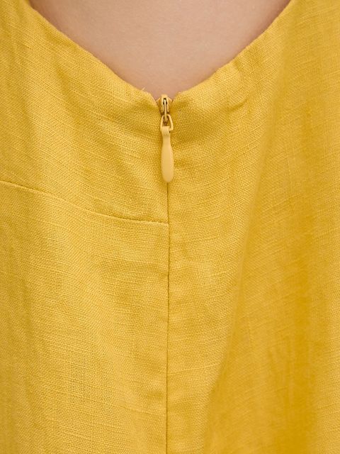 United Colors of Benetton sukienka lniana