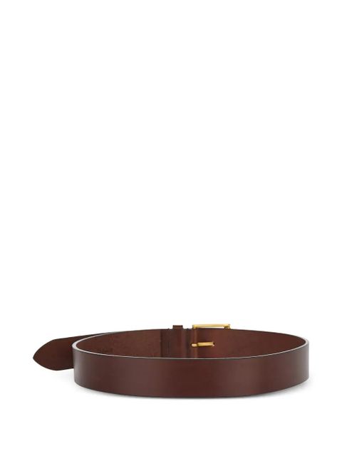 Saint Laurent leather buckle belt - Brown - zdjęcie produktu nr 2