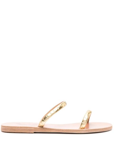 Ancient Greek Sandals Echidna flat leather sandals - Gold - zdjęcie produktu nr 1