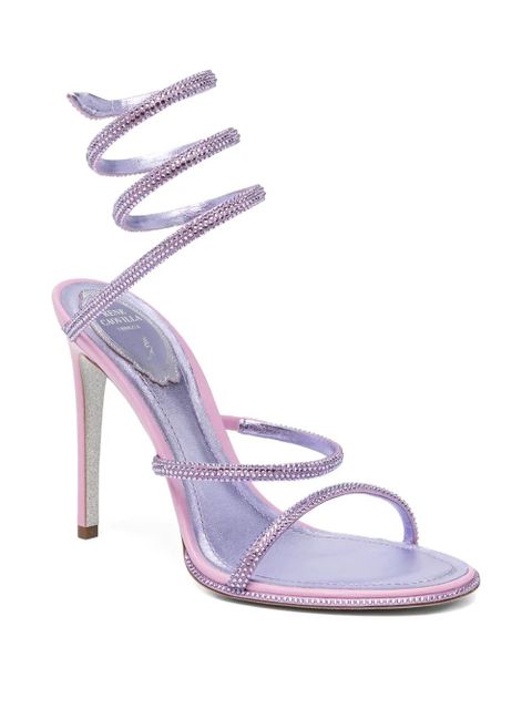 René Caovilla 105mm Cleo heeled sandals - Purple