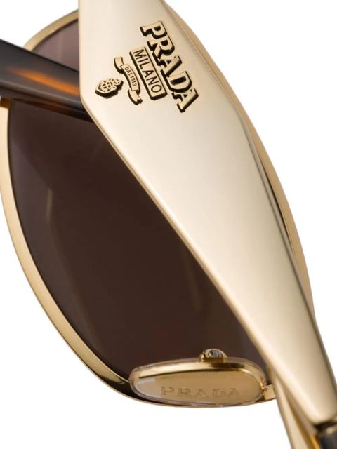 Prada Eyewear sunglasses with Prada logo - Gold