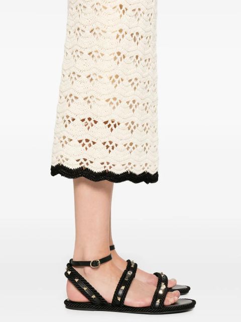 ZIMMERMANN Rhiannon midi skirt - Neutrals