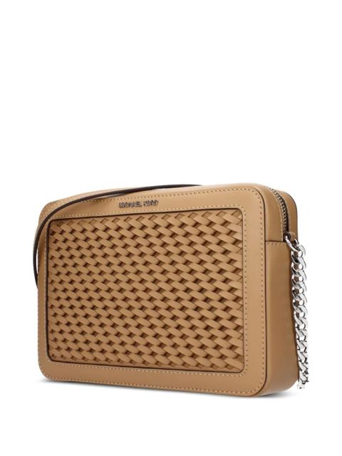 Michael Kors large Jet Set leather crossbody bag - Neutrals