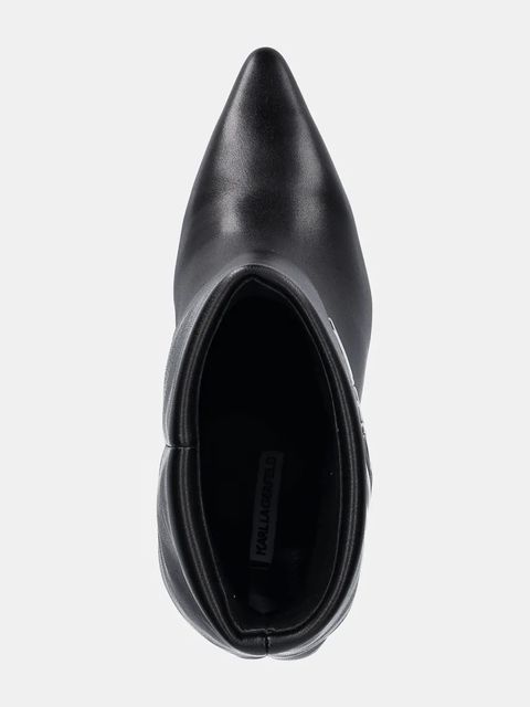 Karl Lagerfeld botki DEBUT II damskie kolor czarny na szpilce KL32044A