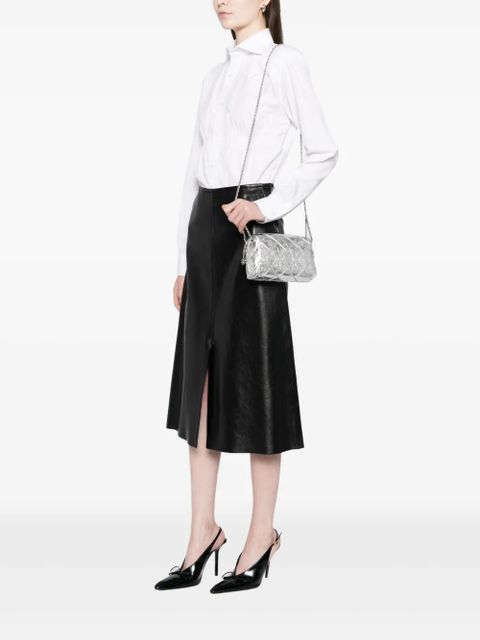 Tory Burch Fleming mini bag - Silver - zdjęcie produktu nr 2