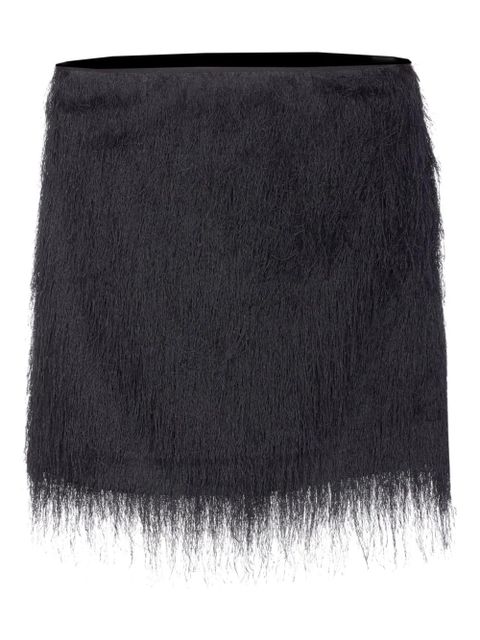 TWINSET fringed mini skirt - Black - zdjęcie produktu nr 2