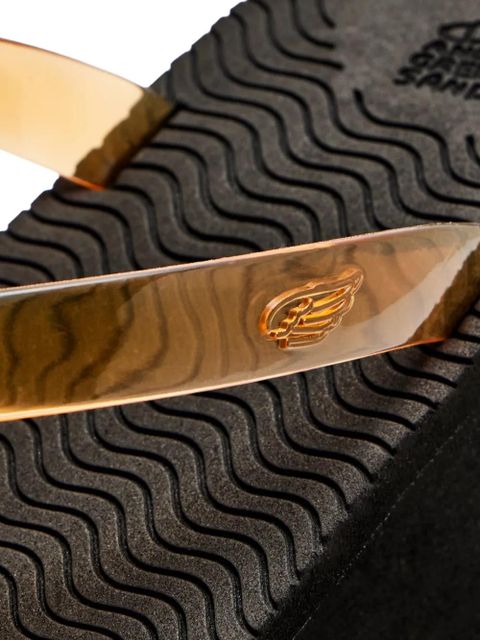 Ancient Greek Sandals Etheria platform slides - Brown