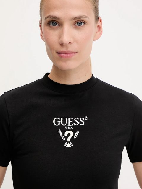 Guess sukienka COLETTE kolor czarny mini prosta V4YK02 KCDH1