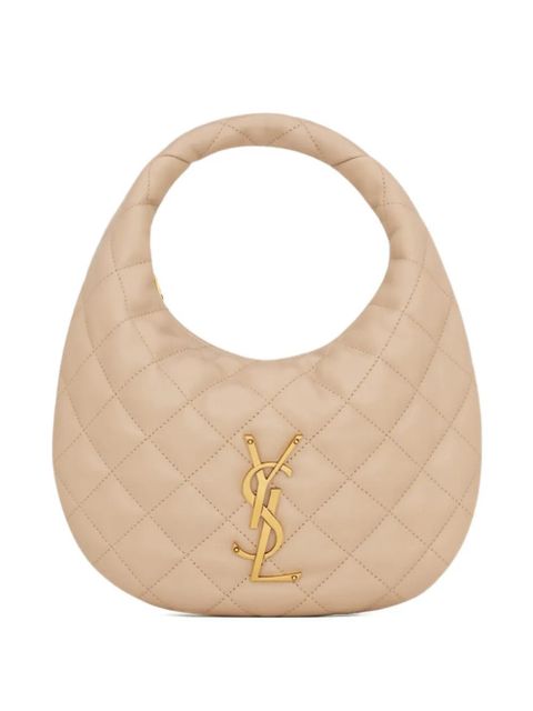 Saint Laurent Icarino quilted logo leather tote bag - Neutrals - zdjęcie produktu nr 1