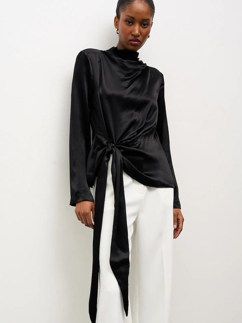 Answear.LAB bluzka damska kolor czarny gładka - zdjęcie produktu nr 1