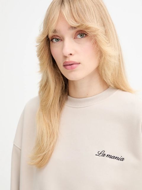 La Mania bluza ROYAL damska kolor beżowy gładka ROYAL