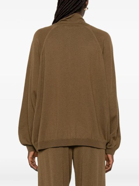 The Frankie Shop Baxe zip-fastening cardigan - Brown