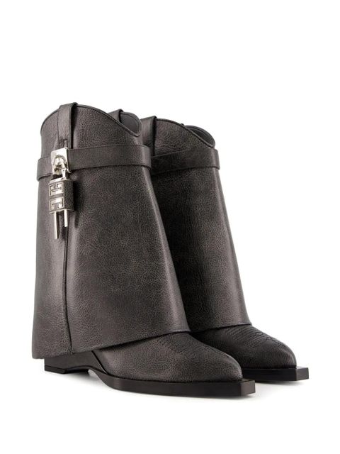 Givenchy Shark Lock Cowboy boots - Black