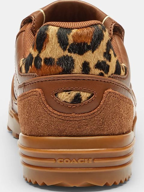 Coach sneakersy skórzane Coach Match damskie kolor brązowy CCI43