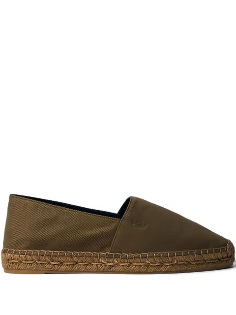 Saint Laurent logo-embroidered round-toe espadrilles - Brown - zdjęcie produktu nr 1