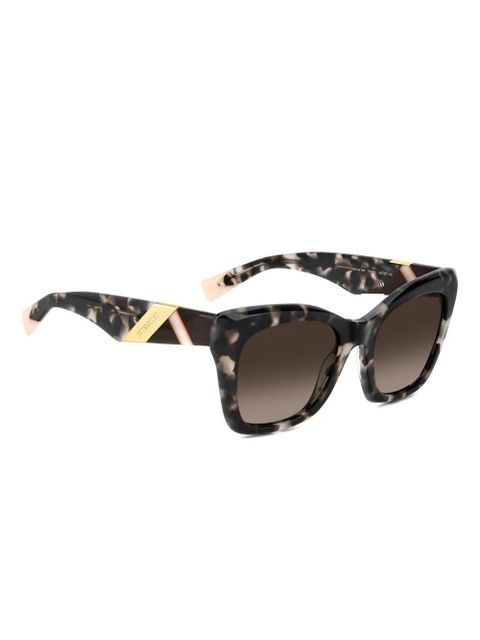 MISSONI EYEWEAR logo-engraved sunglasses - Brown