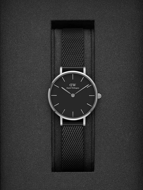 Daniel Wellington zegarek Petite 36 Ashfield damski kolor czarny - zdjęcie produktu nr 2