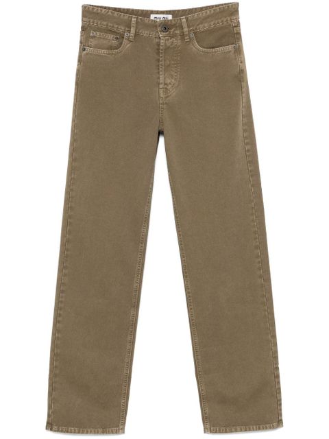 Miu Miu straight-leg jeans - Brown - zdjęcie produktu nr 1