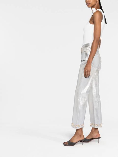 Jacquemus Le de Nîmes Court Artichaut jeans - Silver