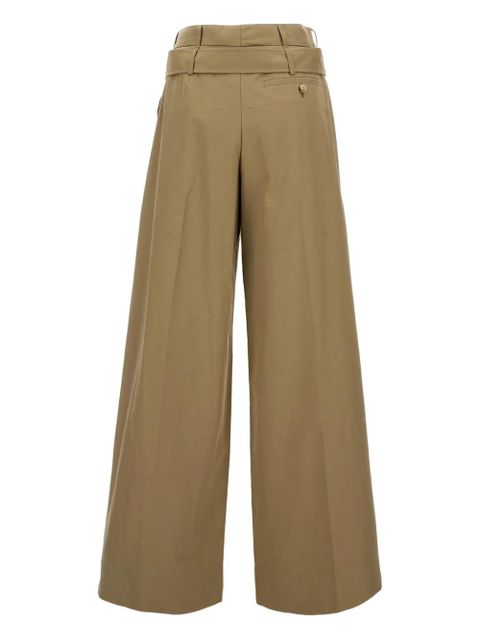 Simone Rocha pleated-front belted trousers - Neutrals