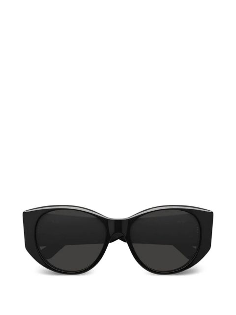 Balenciaga geometric logo sunglasses - Black