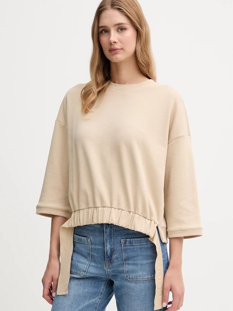 Joop! bluza damska kolor beżowy gładka 30047771 - zdjęcie produktu nr 1