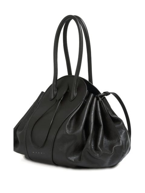 Marni tubular handle tulipea shoulder bag - Black - zdjęcie produktu nr 2