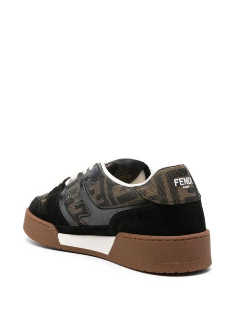 FENDI Zucca-monogram panelled sneakers - Black - zdjęcie produktu nr 2