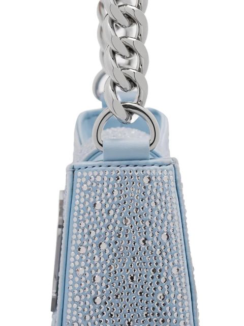 MISBHV crystal-detail shoulder bag - Blue