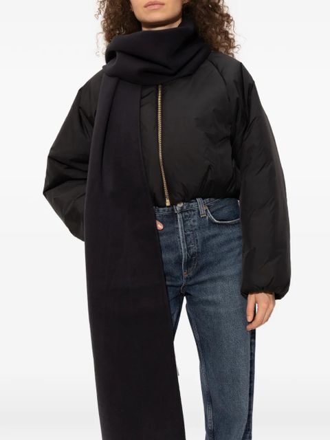 ANINE BING logo-patch scarf - Blue - zdjęcie produktu nr 2