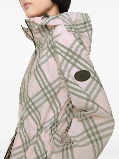 Burberry Check Whitstable hooded jacket - Pink