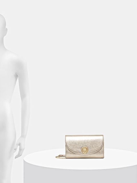 Coccinelle torebka skórzana NIKLA SMOOTH kolor złoty E1 TOB 15 01 01