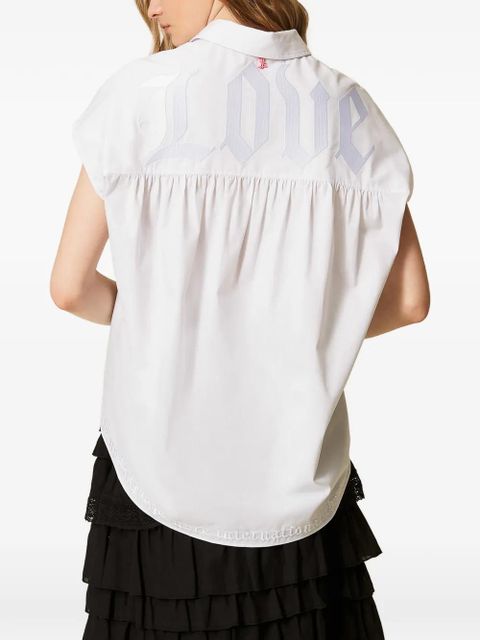 TWINSET x Myfo embroidered shirt - White