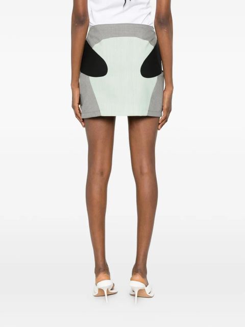 Off-White zip-fastening mini skirt - Grey