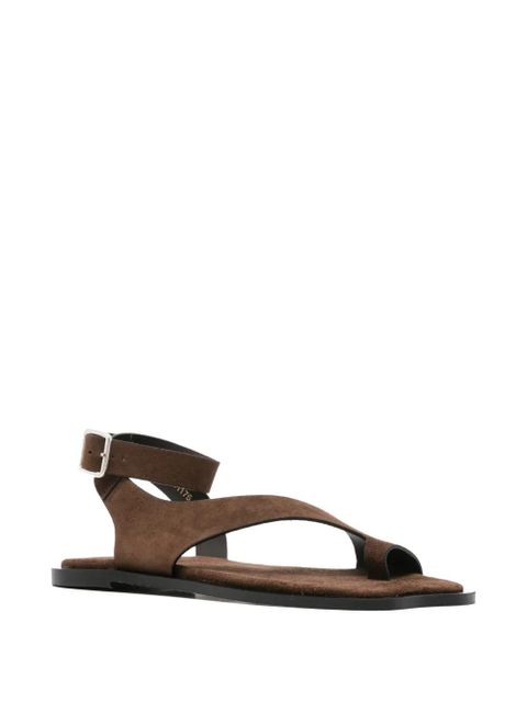 ALOHAS buckle-fastening asymmetric sandals - Brown - zdjęcie produktu nr 2