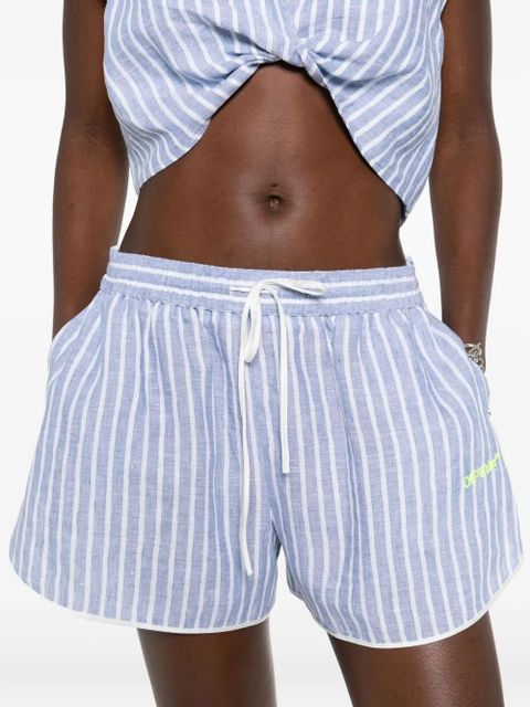 Off-White striped shorts - Blue