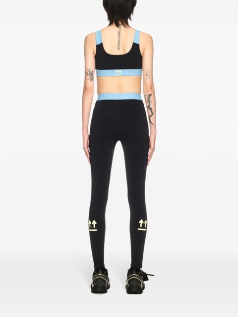 Off-White colour-block sports bra - Black