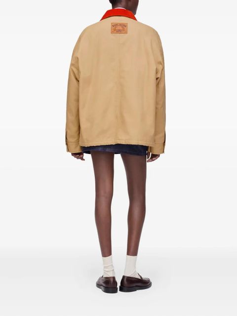 Marc Jacobs corduroy-collar jacket - Brown