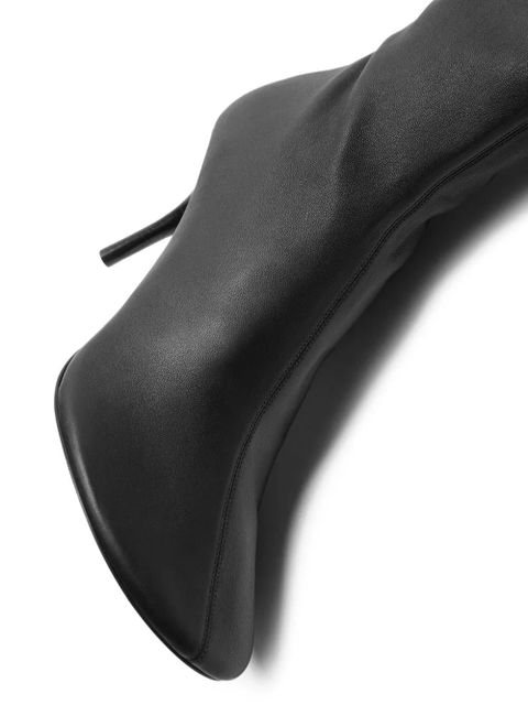 Acne Studios slouchy leather boots - Black - zdjęcie produktu nr 2