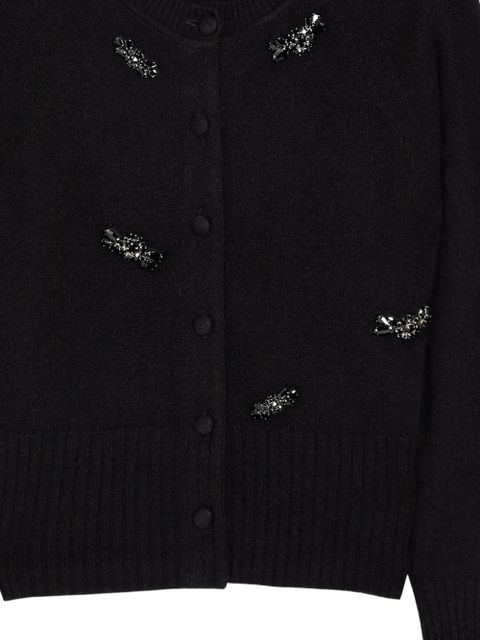 Simone Rocha embellished button-fastening cardigan - Black - zdjęcie produktu nr 2