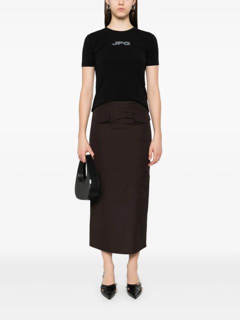 Jean Paul Gaultier stretch-cotton t-shirt - Black - zdjęcie produktu nr 2