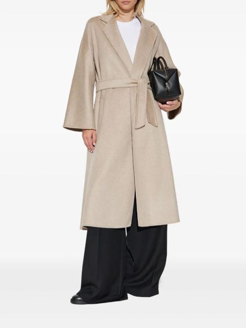 Max Mara Ludmilla belted wrap coat - Neutrals