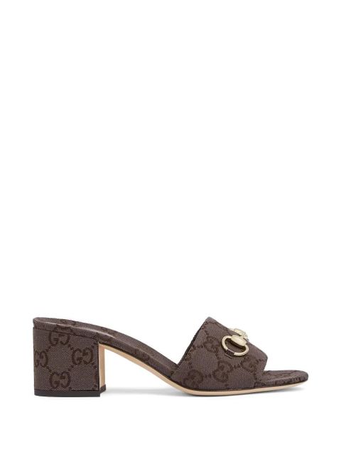 Gucci Horsebit-appliqué mules - Brown - zdjęcie produktu nr 1