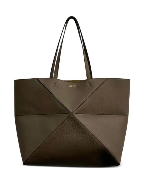 LOEWE large Puzzle Fold horizontal shoulder bag - Brown - zdjęcie produktu nr 1