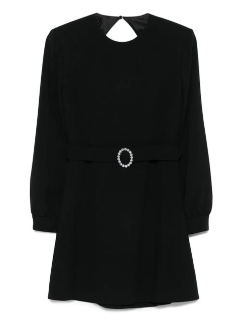 Saint Laurent embellished-belted mini dress - Black - zdjęcie produktu nr 1